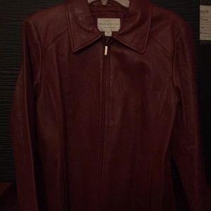 Hot Red Genuine Lambskin Jacket